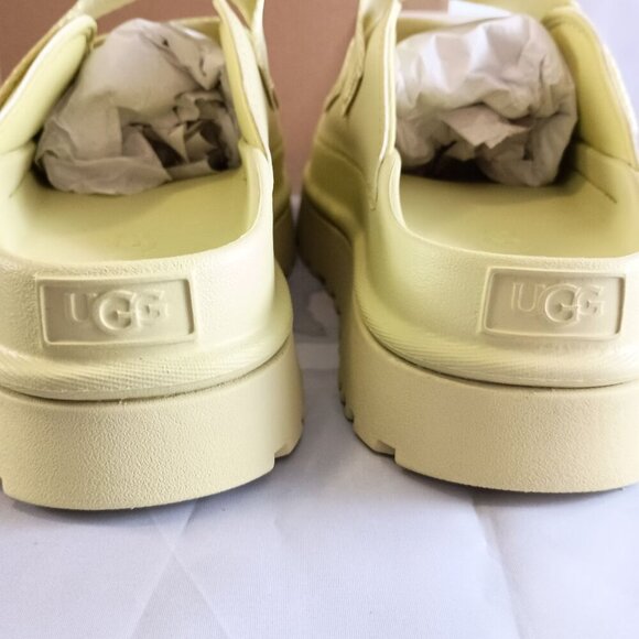 UGG Goldenglow Slide Platform Sandals NIB Women’s 10 Golden Apple - Picture 8 of 11